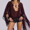 Vaca Whipstitch Mini-Shorts aus Kunstleder in Schwarz