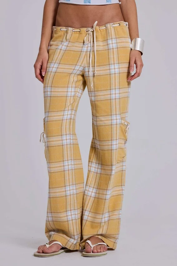 Vellora Karohose mit niedriger Leibhöhe