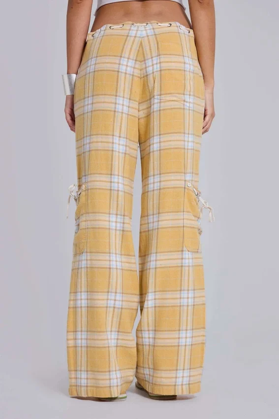 Vellora Karohose mit niedriger Leibhöhe