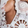 Verbena Patchwork-Häkel-Minikleid