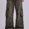 Verwaschene khakifarbene Trooper-Cargohose