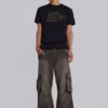 Verwaschene khakifarbene Trooper-Cargohose