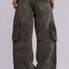 Verwaschene khakifarbene Trooper-Cargohose