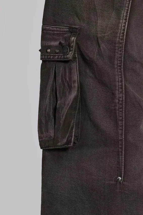 Verwaschene khakifarbene Trooper-Cargohose