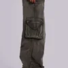 Verwaschene khakifarbene Trooper-Cargohose
