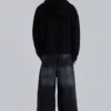 Verwaschene schwarze Colossus Jeans