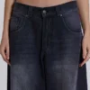 Verwaschene schwarze Colossus Jeans