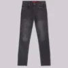 Verwaschene schwarze Drain-Jeans