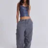 Vintage-graue Parachute-Cargohose