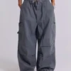 Vintage-graue Parachute-Cargohose