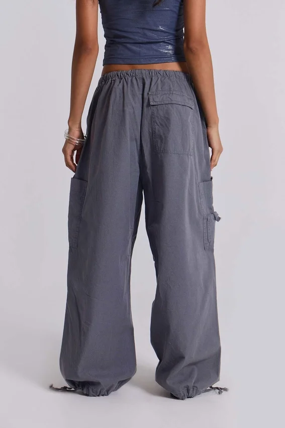 Vintage-graue Parachute-Cargohose