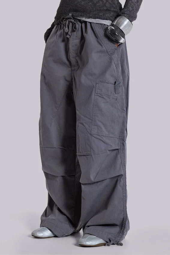 Vintage-graue Parachute-Cargohose