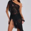 Vivienne-Kleid mit Spitzenfransen