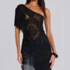 Vivienne-Kleid mit Spitzenfransen