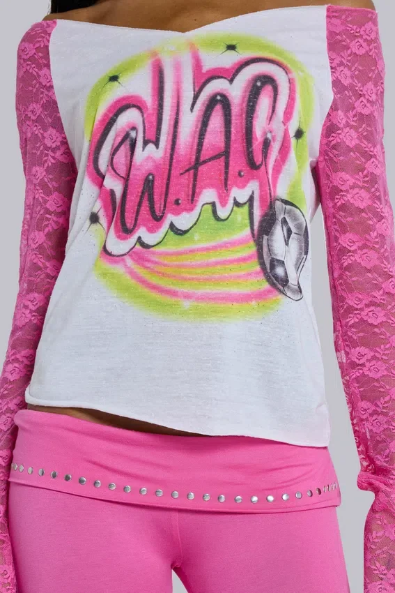 Wag Airbrush-Raglan-T-Shirt