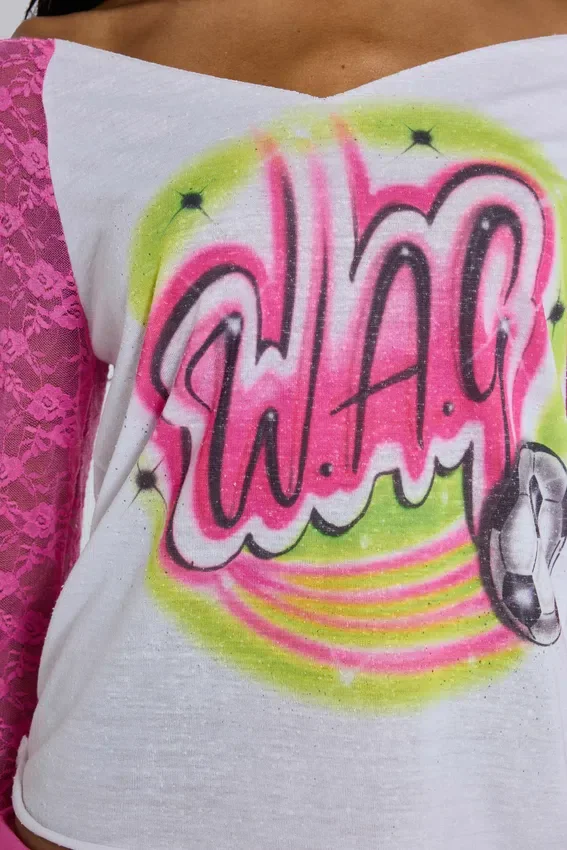 Wag Airbrush-Raglan-T-Shirt