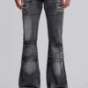 Washed Black Drift Bootcut-Jeans