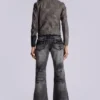 Washed Black Drift Bootcut-Jeans