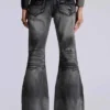 Washed Black Drift Bootcut-Jeans