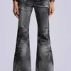 Washed Black Drift Bootcut-Jeans
