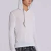 Weißer „Marl Mist“-Hoodie
