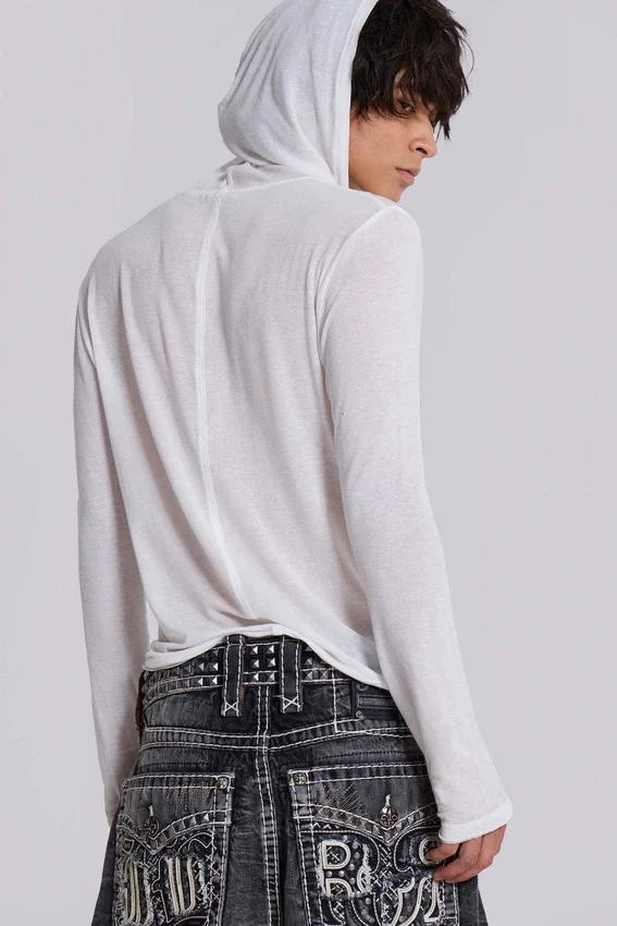 Weißer „Marl Mist“-Hoodie