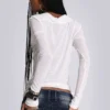 White Haze Henley-Oberteil
