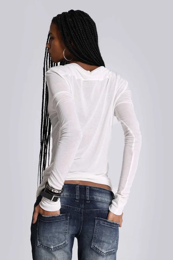 White Haze Henley-Oberteil