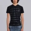 „Winner“ T-Shirt mit V-Ausschnitt