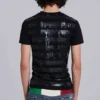 „Winner“ T-Shirt mit V-Ausschnitt