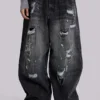 XL Colossus Jeans mit Ketten und Distressed-Effekt