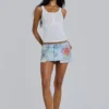 Zadie Airbrush-Denim-Minirock