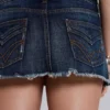 Zadie Denim Cut-Off-Minirock in dunkler Waschung