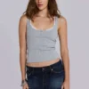 Zadie Denim Cut-Off-Minirock in dunkler Waschung