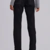 Zain Shredded Bootcut-Jeans in Schwarz