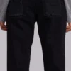 Zain Shredded Bootcut-Jeans in Schwarz